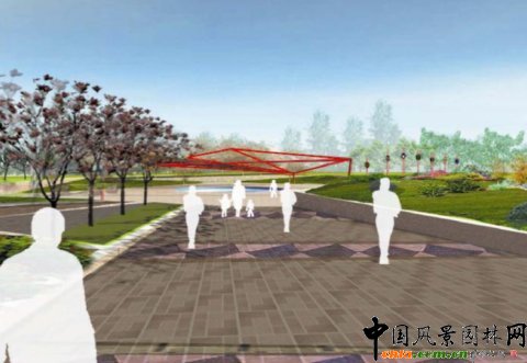迎賓廣場及春園圖