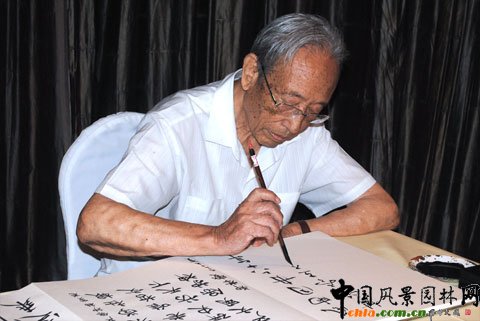 謝辰生為古建專家羅哲文從業(yè)七十周年題詞祝賀