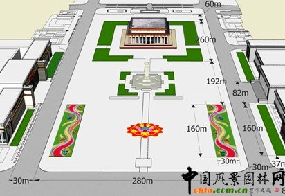 天安門廣場國慶花壇
