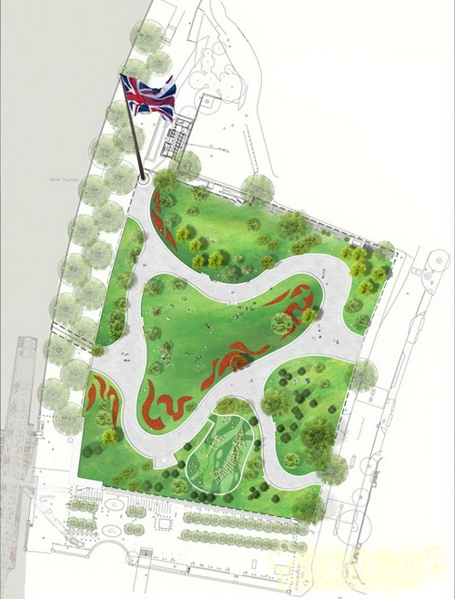 West8倫敦女王禧慶花園 世界園林 規(guī)劃設(shè)計(jì) 中國風(fēng)景園林網(wǎng)