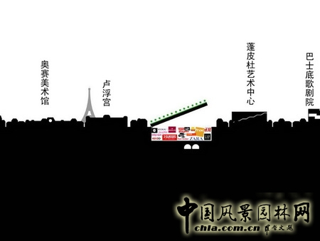 擬建的地下商業(yè)中心剖面圖