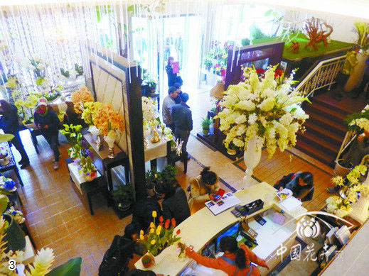 在洽談區(qū)俯視一層店面