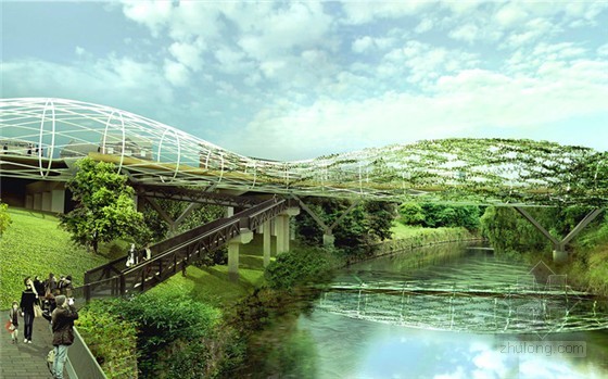 英國(guó)索爾福德芳草大橋