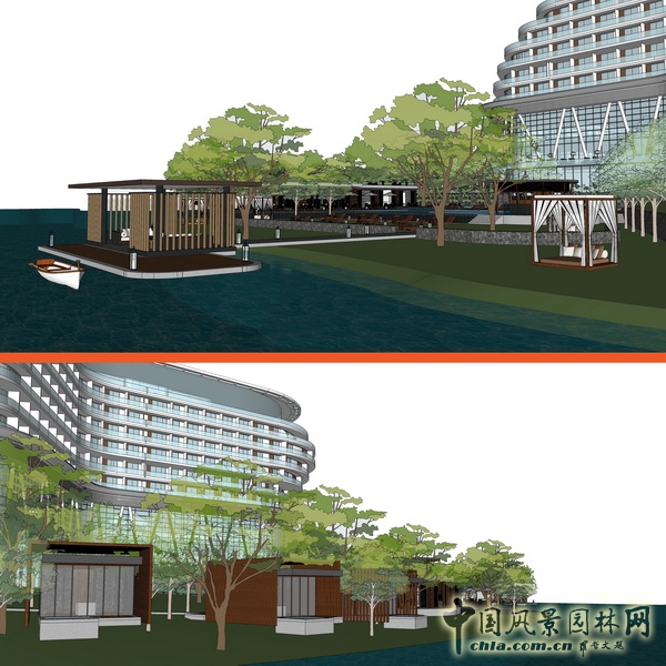 希爾頓 逸林酒店 景觀設計 何小強 中國風景園林網