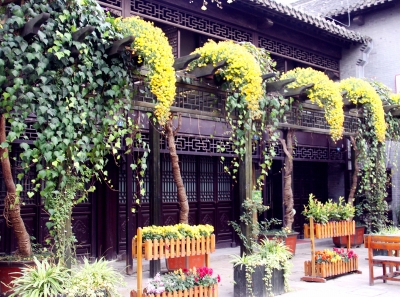 個(gè)園花局里立體綠化