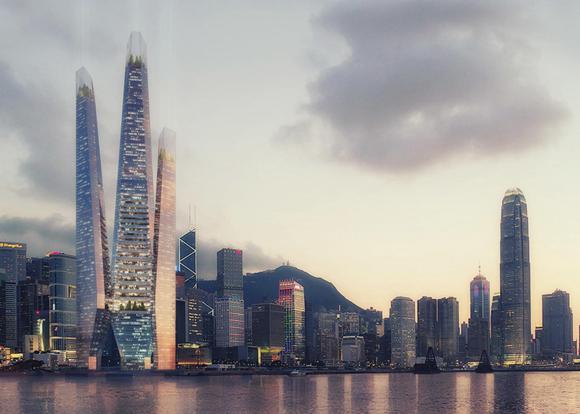 香港“生態建筑”摩天大樓建筑設計方案公布