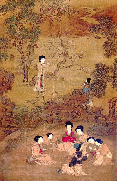 園林文化：中國(guó)古代繪畫(huà)中的女性園林生活 