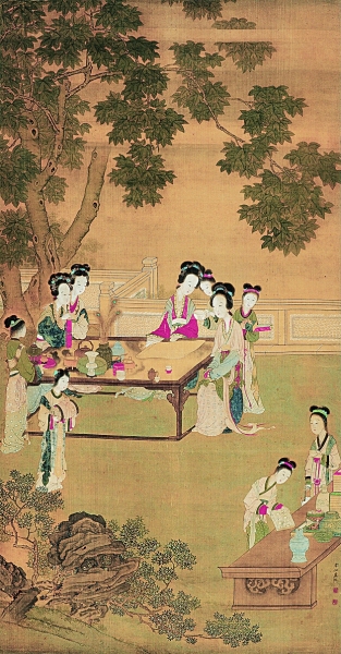園林文化：中國(guó)古代繪畫(huà)中的女性園林生活 