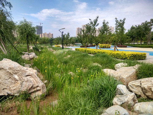 園冶杯專業(yè)獎：固安迎賓大道街角北、南公園