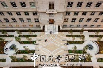 美國(guó)舊金山聯(lián)合國(guó)廣場(chǎng)“絲帶”庭院景觀設(shè)計(jì)