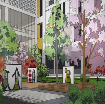 同圓作品：濟寧·微山縣瓔軒幼兒園及小學(xué)景觀設(shè)計