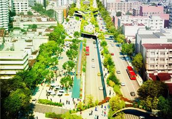 城市綠洲——墨西哥城帶狀公園景觀設計