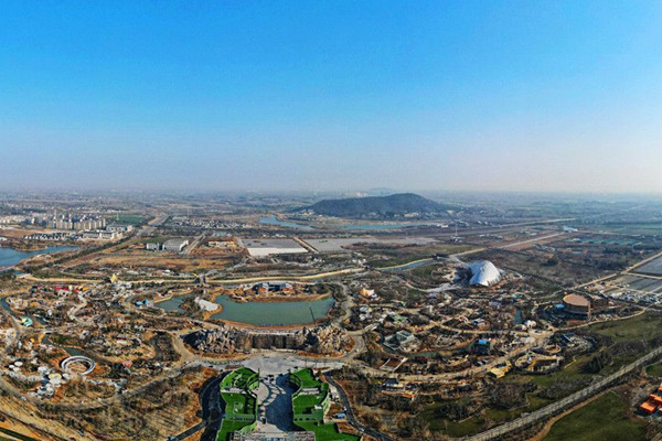 2021揚(yáng)州“世園會(huì)”韓中緣館主體建成
